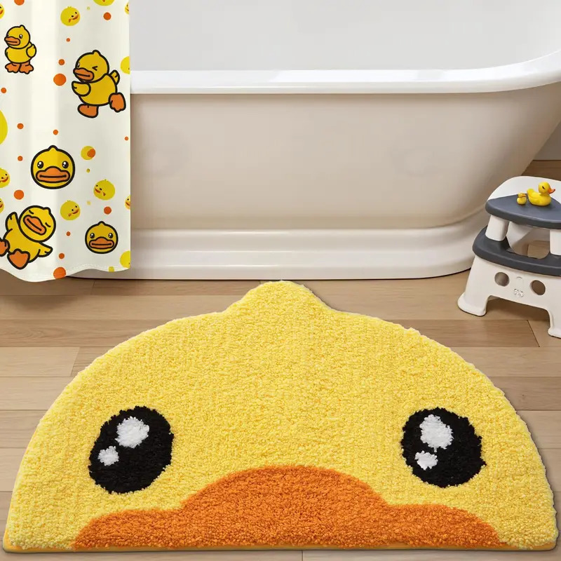 Baby Nursery Rug - VIKAMA Schattig klein geel eendje cartoon