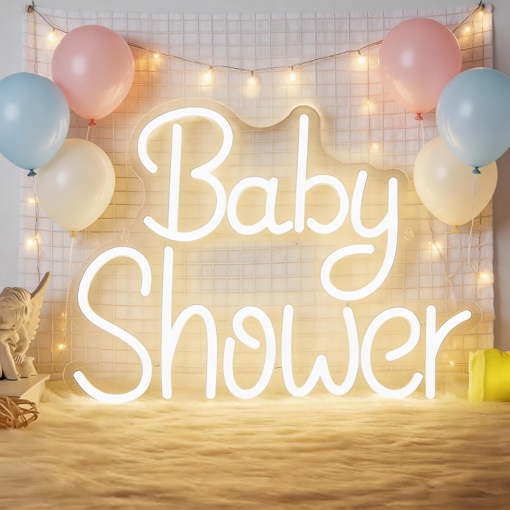 Baby Nursery Wall Lights - Baby Shower LED Neonborden USB Dimbare