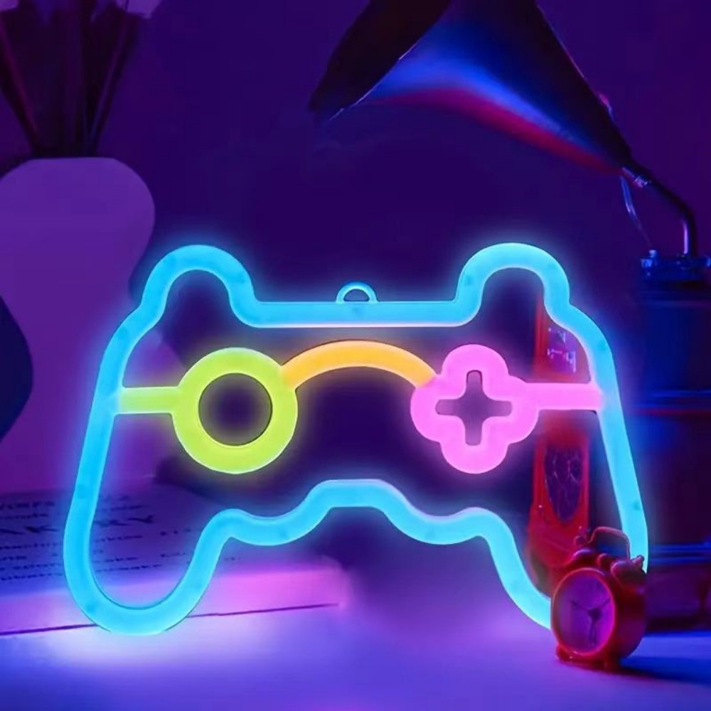 Baby Nursery Wall Lights - 1PC USB-aangedreven gamecontroller Neon Sign LED-licht