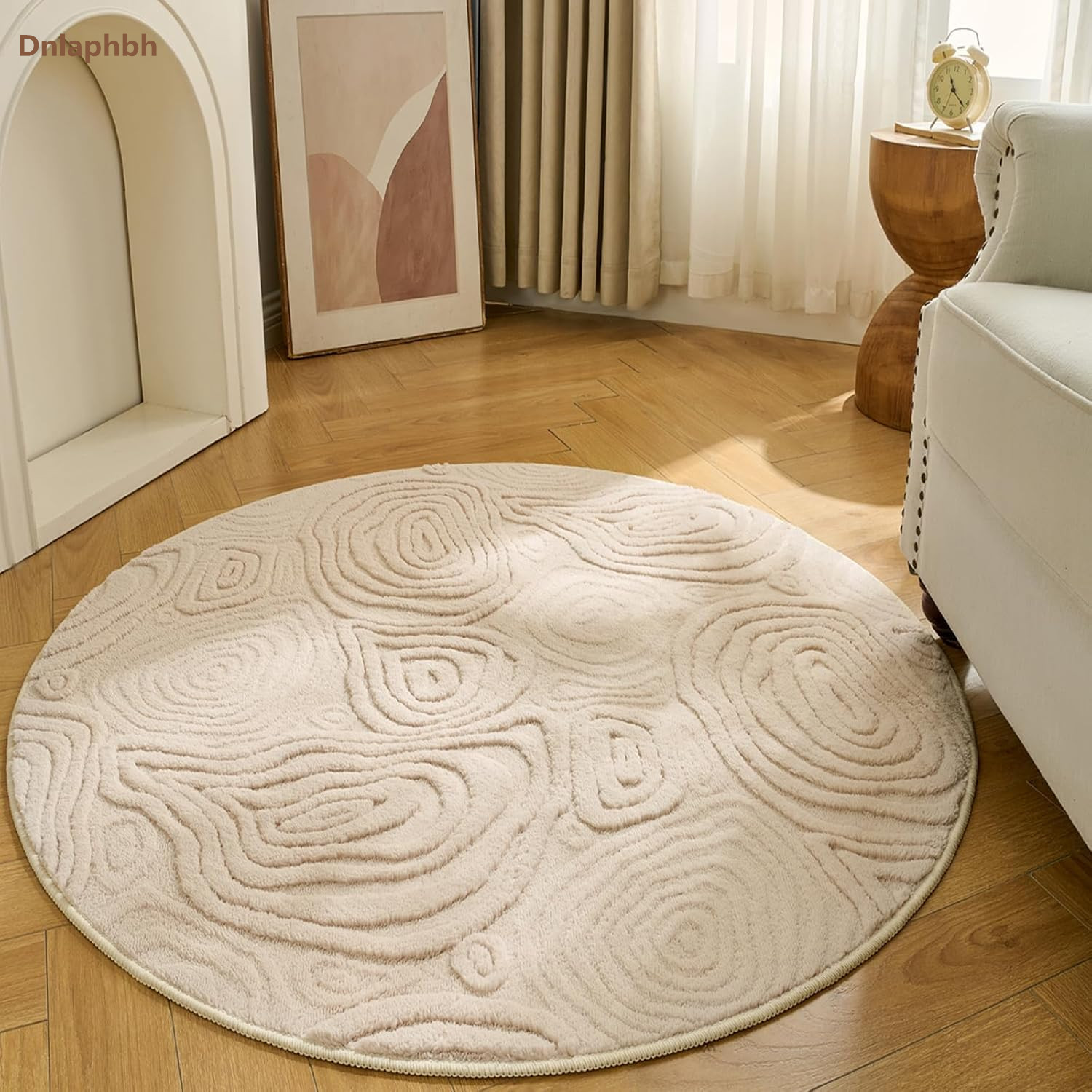 Baby Nursery Rug - Dnlaphbh 3D Geometrisch Rond Vloerkleed –