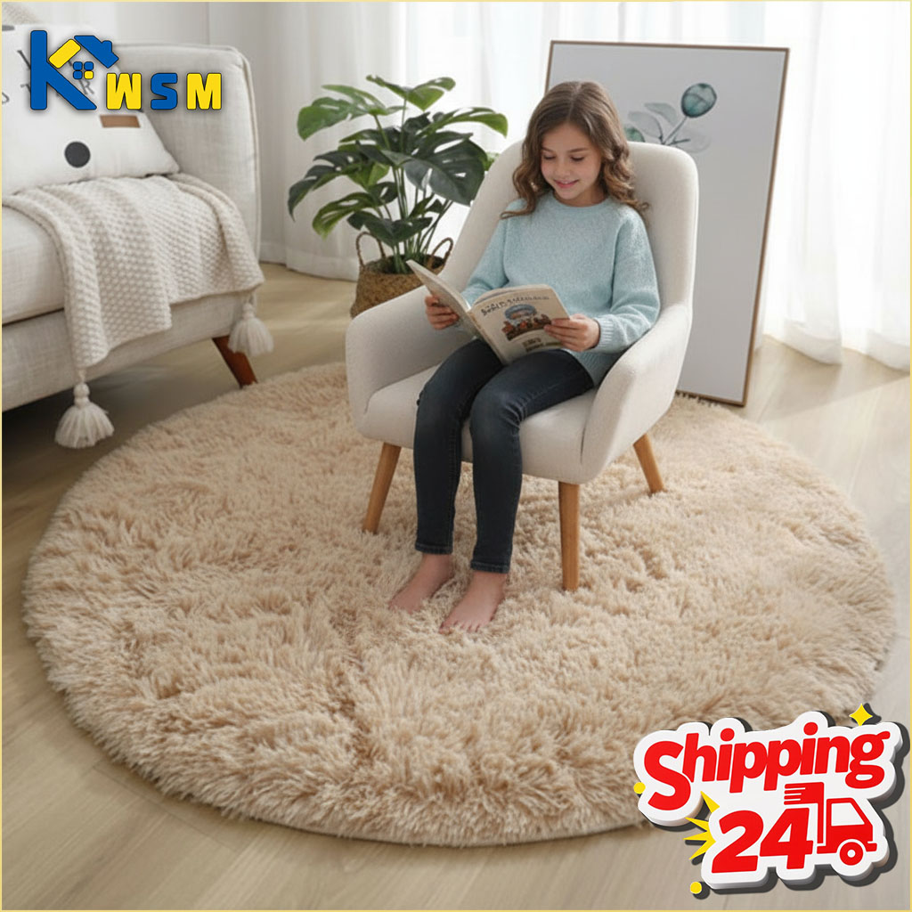 Soft Rug Nursery - Superzacht pluizig rond tapijt pluche tapijt