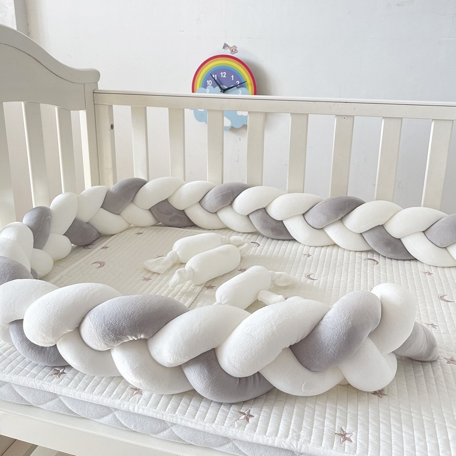 Baby Nursery Sale - 1M/2M/3M/4M Baby Gevlochten Bumper Voor Pasgeboren