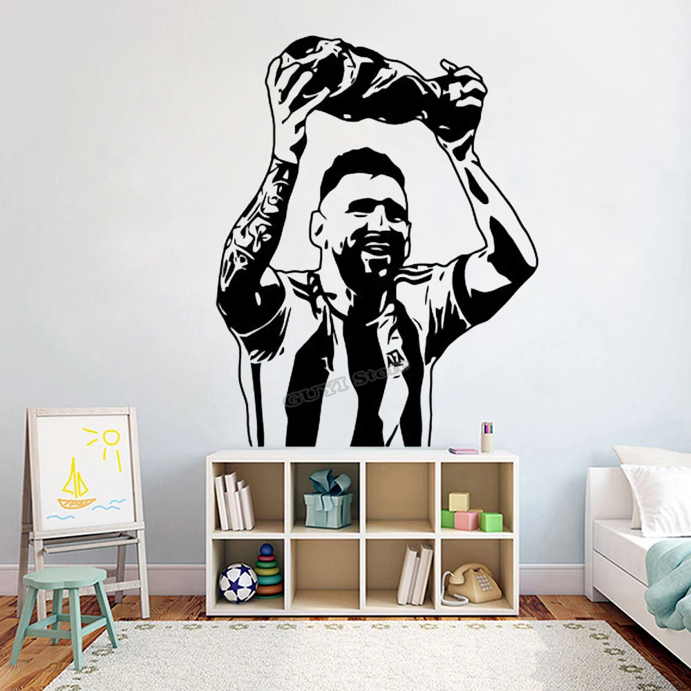 Baby Nursery Decals - Messi muursticker vinyl sticker voetbal sport