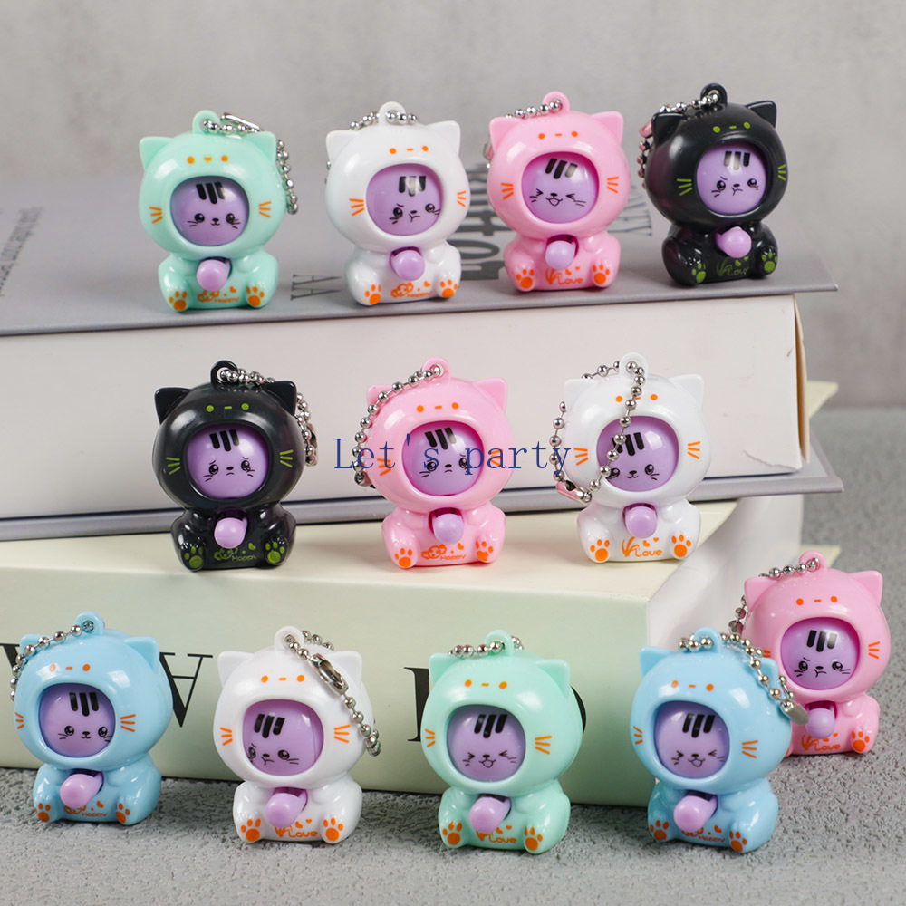 Baby Nursery Dolls - 10 stuks Cartoon Mini Kat Gezicht