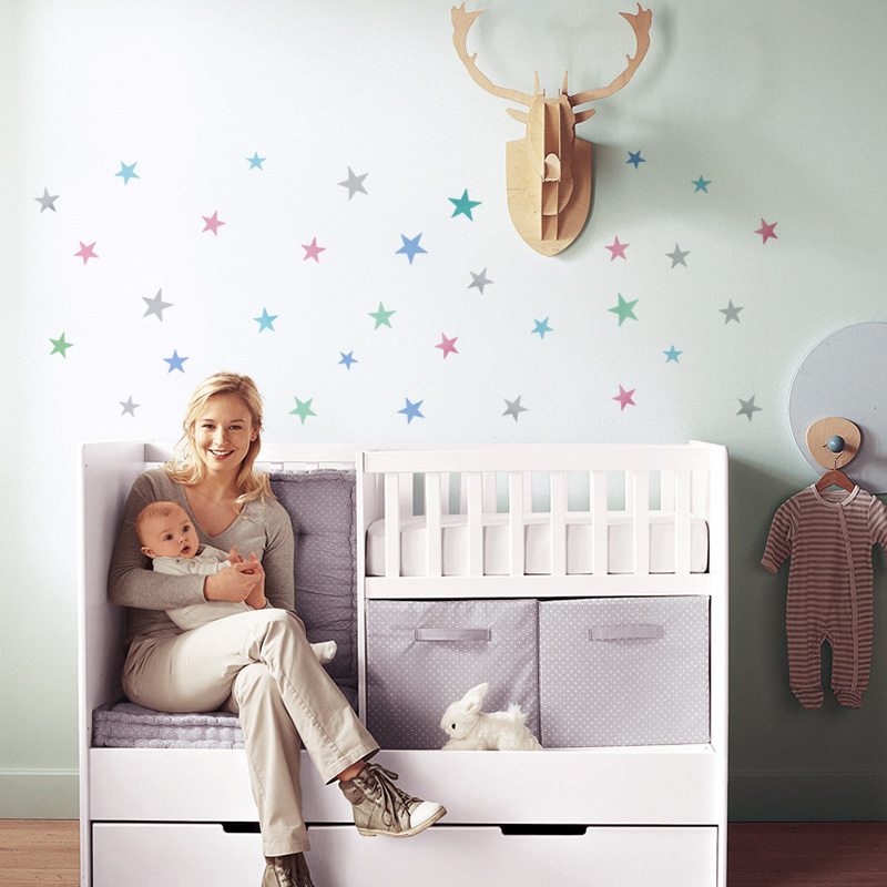 Baby Nursery Furniture - Sterren Muursticker Voor Kinderkamer Home Decoration