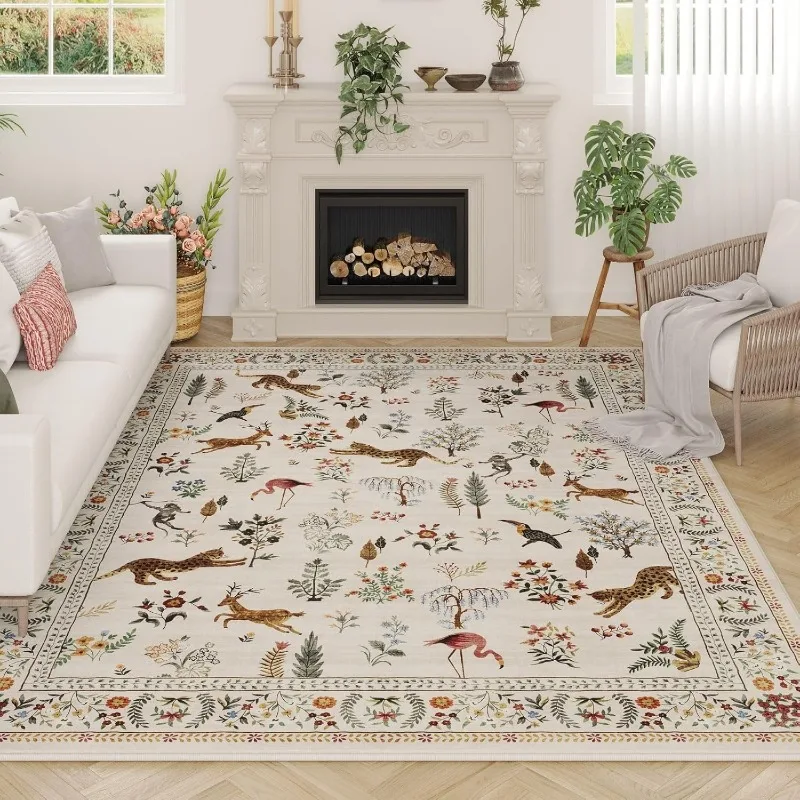Tapijt voor woonkamer Bloemen  - Soft Rug Nursery recensie en prijs