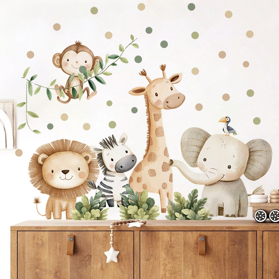 Boho bosdieren muurstickers vo - Baby Nursery Furniture recensie en prijs