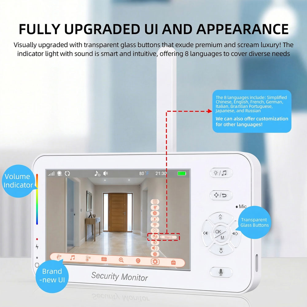 4,3 inch video-babyfoon met ca - Baby Nursery Temperature recensie en prijs