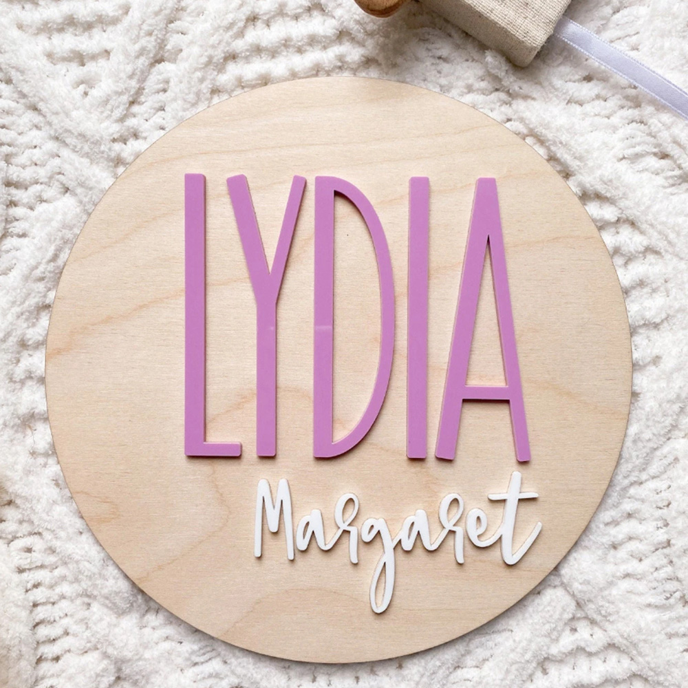 Gepersonaliseerde geboorteaank - Baby Nursery Name recensie en prijs