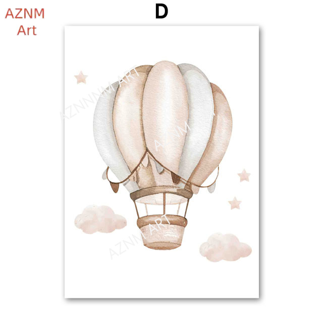 Olifant Ballon Regenboog Maan  - Baby Nursery Fabric recensie en prijs