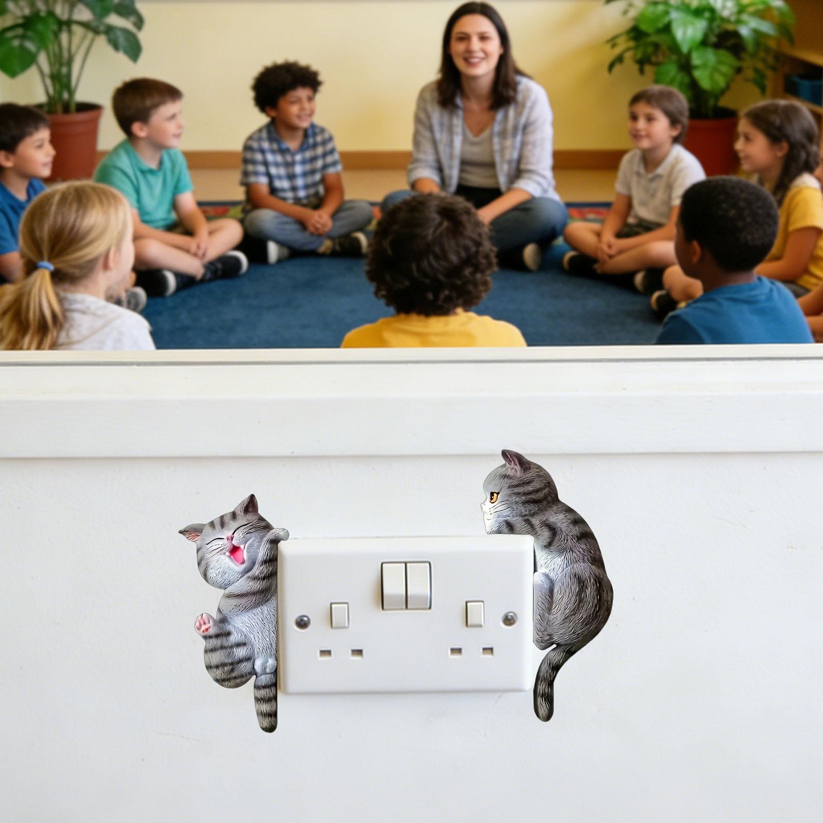 Lichtknopsticker 2-delige katt - Baby Nursery Wall Lights recensie en prijs