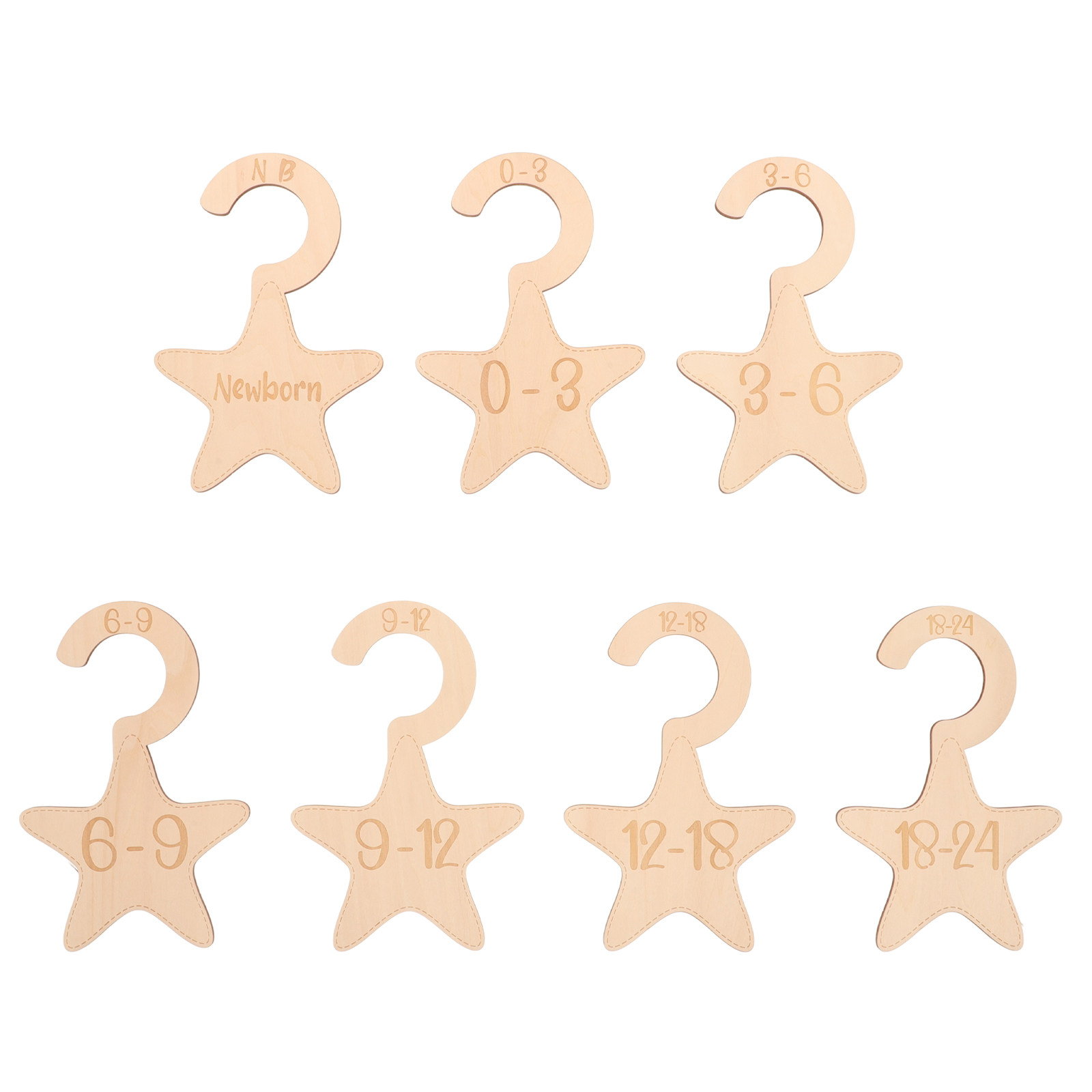 7-delige babykleding kastverde - Baby Nursery Wardrobe recensie en prijs
