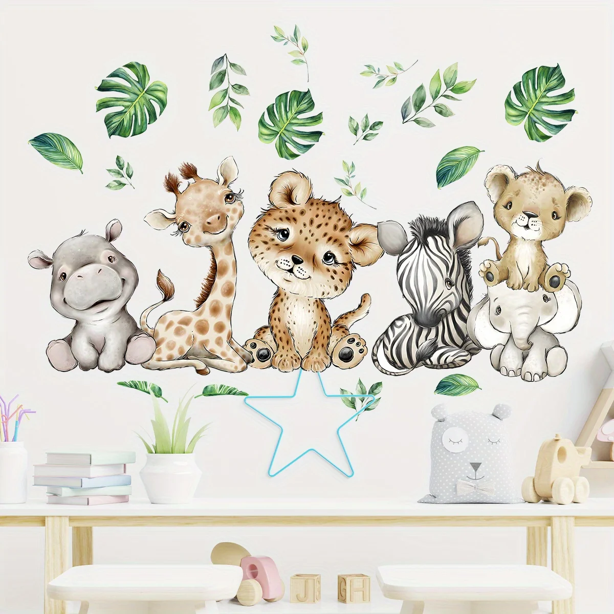 1PC Cartoon Leuke Nijlpaard Ti - Baby Nursery Decals recensie en prijs