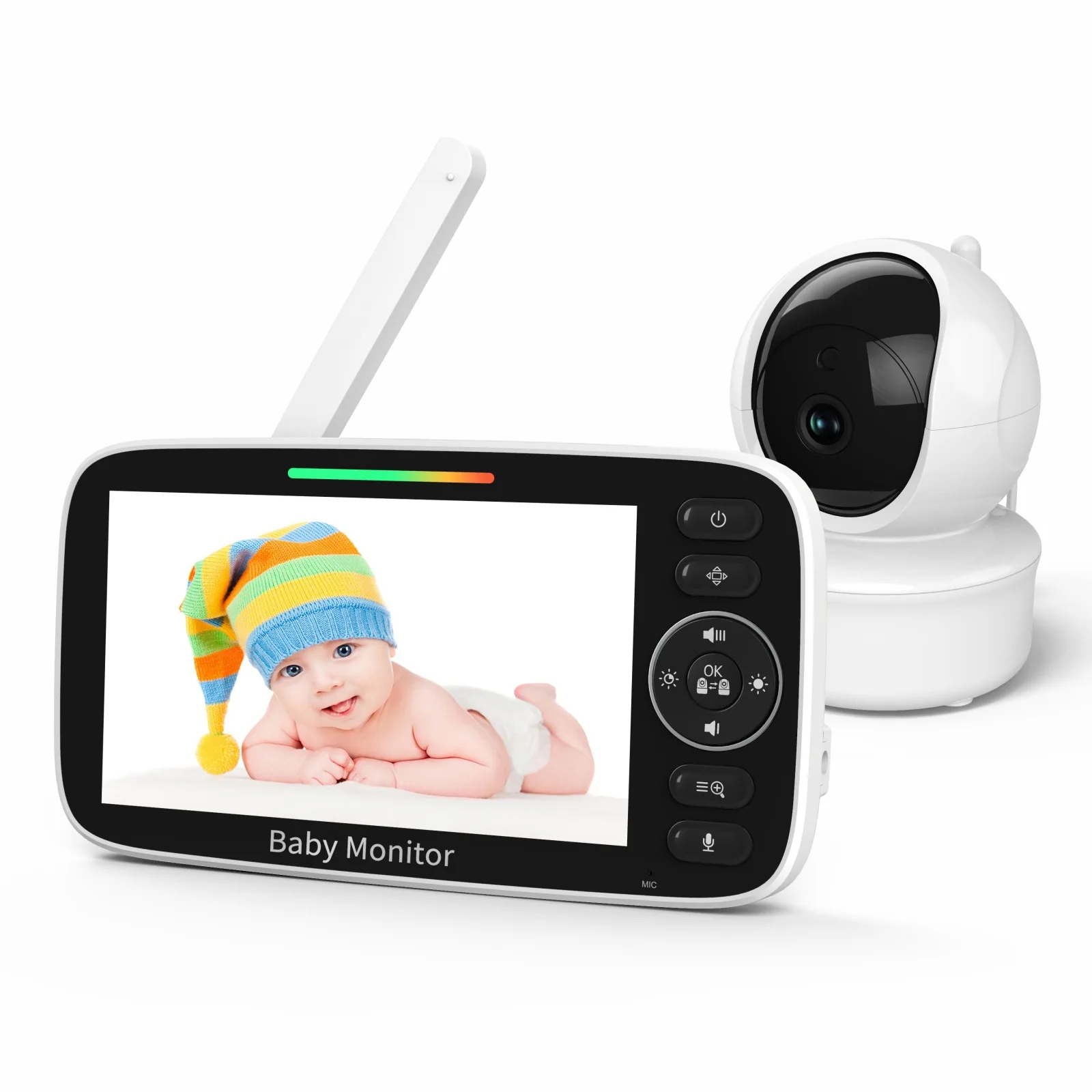 Babyfoon met 5-inch LCD-scherm - Baby Nursery Temperature recensie en prijs