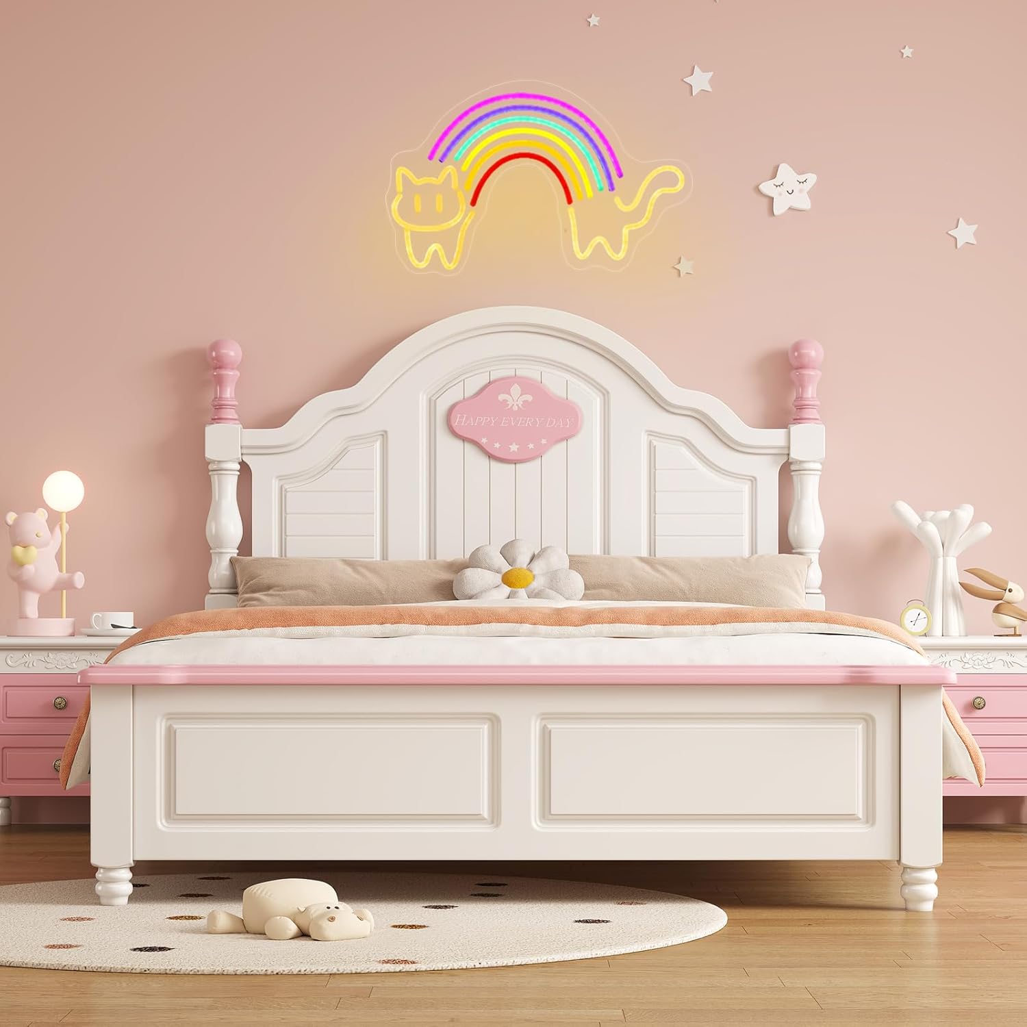 Regenboog Kat Neon Sign Leuke  - Baby Nursery Wall Lights recensie en prijs