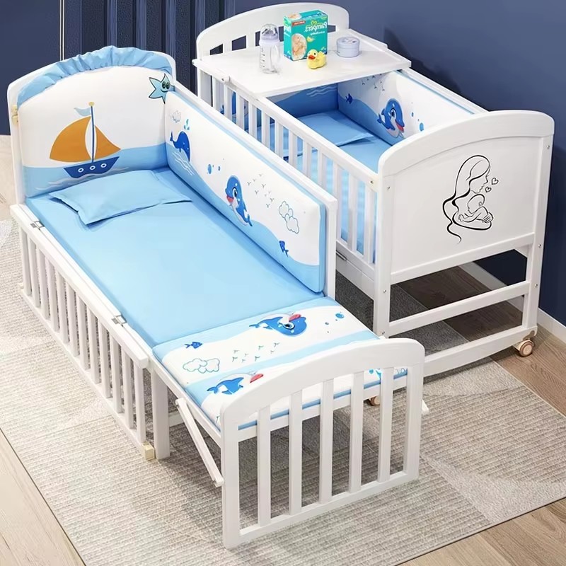 Houten babybedje met klamboe e - Baby Nursery Sale recensie en prijs