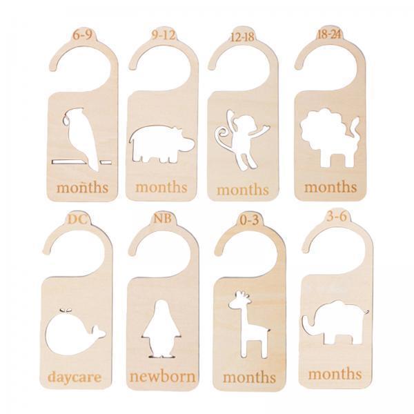 3x 8x houten babykastverdelers - Baby Nursery Wardrobe recensie en prijs