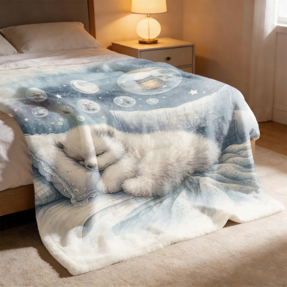 Gezellige ijsbeer-kinderdekent - Baby Nursery Fabric recensie en prijs