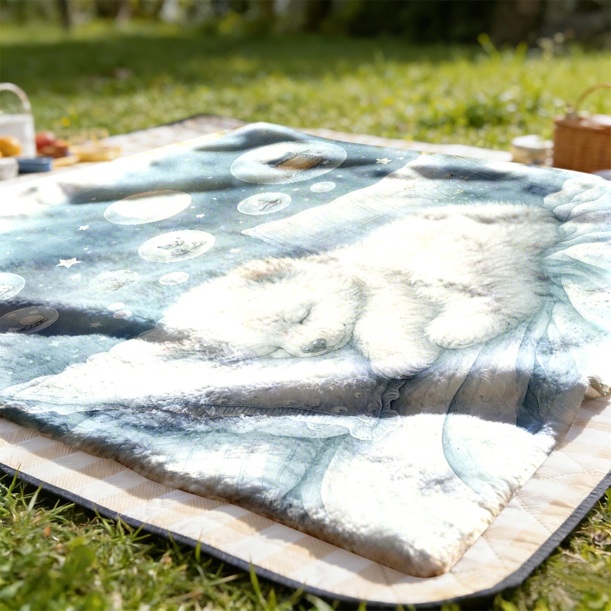 Gezellige ijsbeer-kinderdekent - Baby Nursery Fabric recensie en prijs