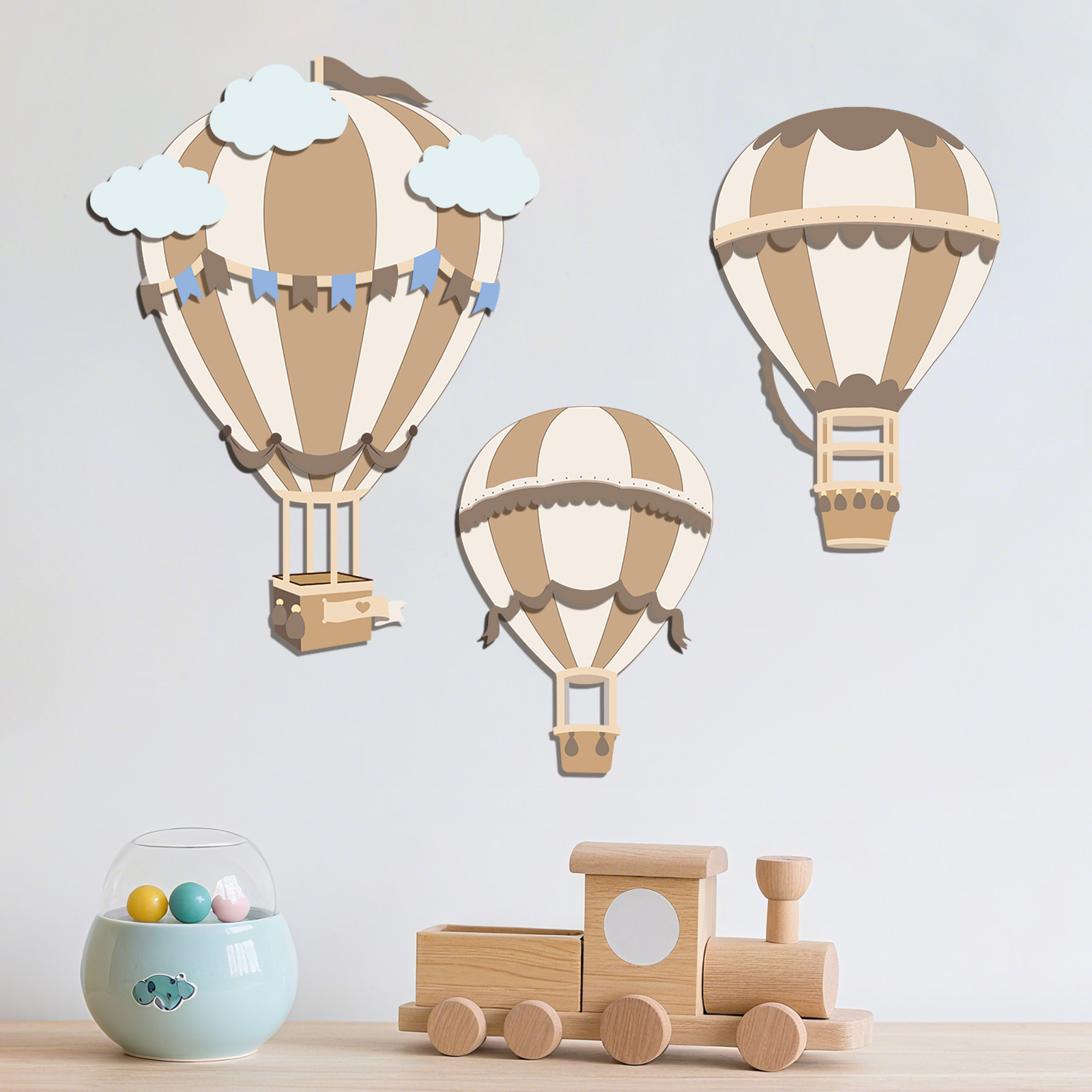 Neutrale Heteluchtballon Houte - Baby Nursery Neutral recensie en prijs