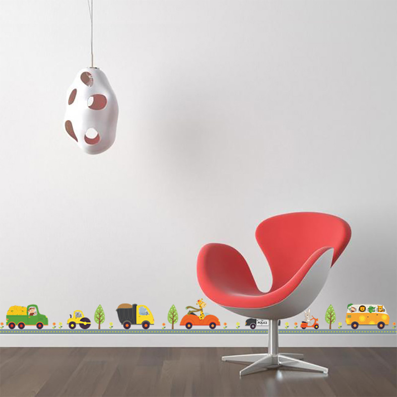 Cartoon Dieren Auto Muursticke - Baby Nursery Decals recensie en prijs