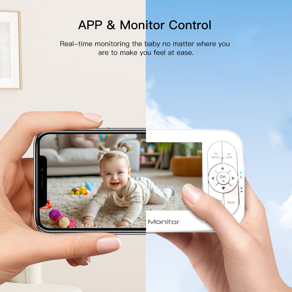 5Inch 2MP 1080P APP Afstandsbe - Wearable Baby Monitor recensie en prijs