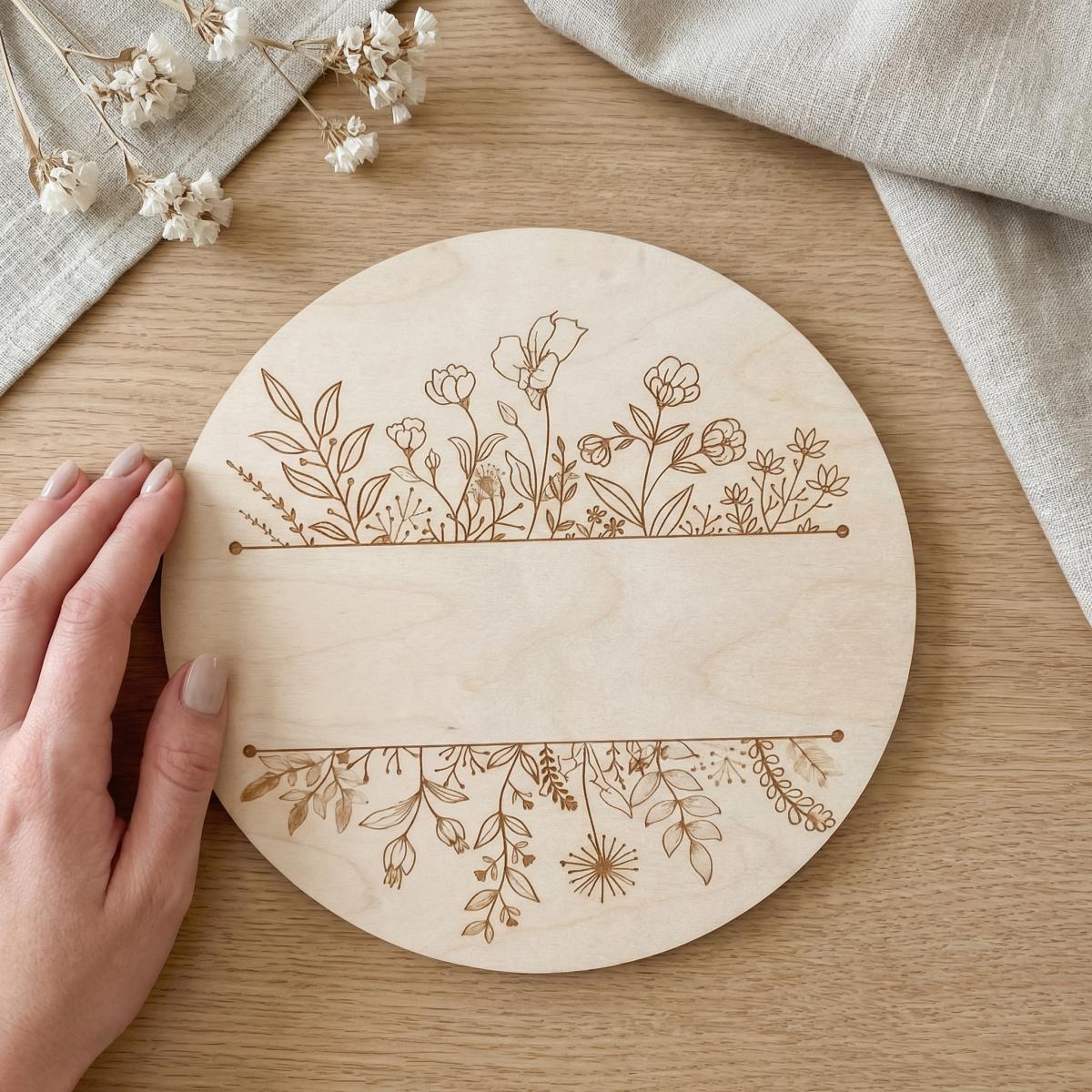 Gepersonaliseerde Ronde Houten - Baby Nursery Name recensie en prijs