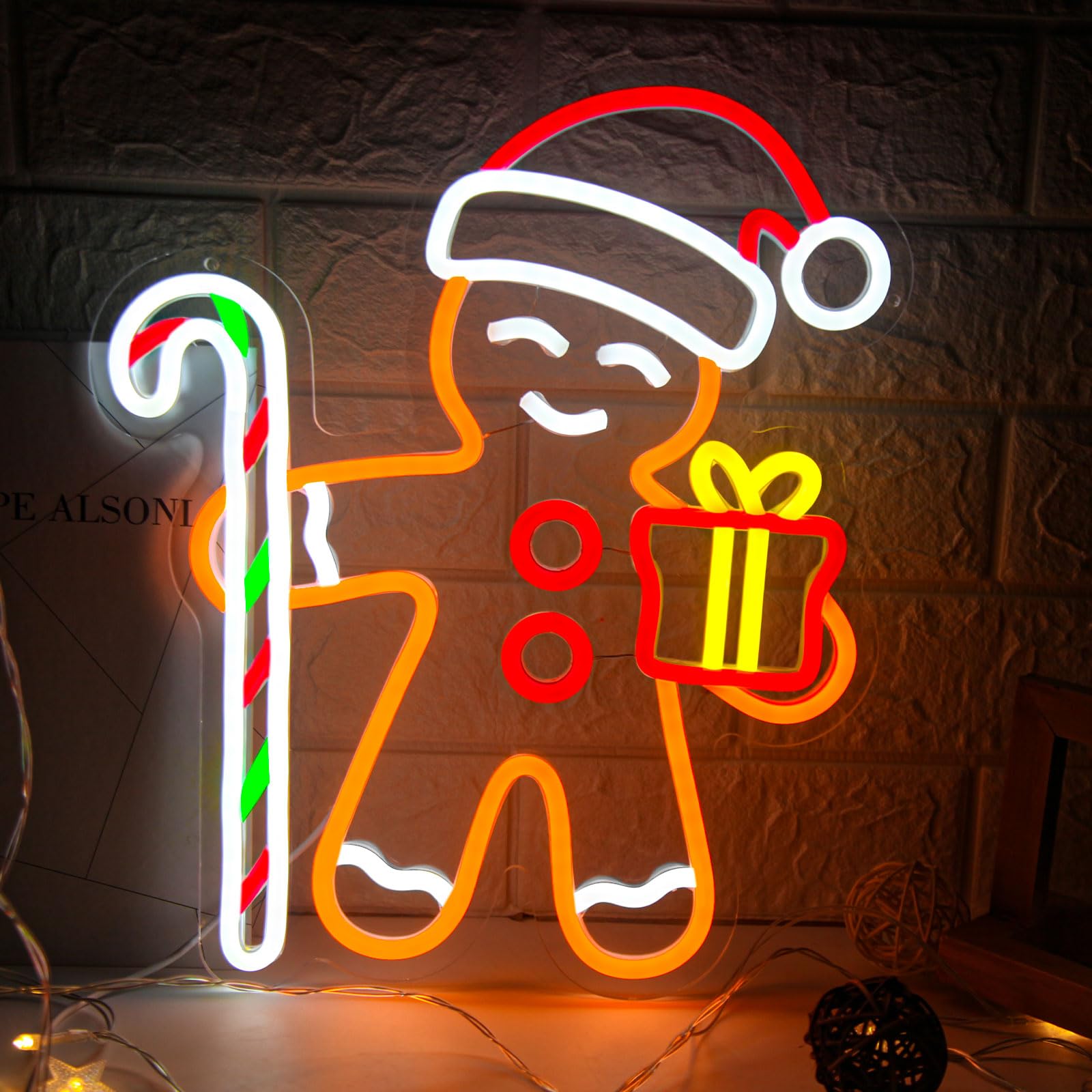 Gingerbread Man LED-neonbord v - Baby Nursery Wall Lights recensie en prijs