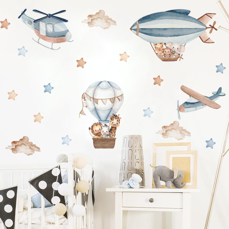 Aquarel Dieren Luchtballon Wol - Baby Nursery Furniture recensie en prijs