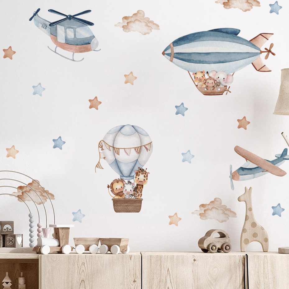 Aquarel Dieren Luchtballon Wol - Baby Nursery Furniture recensie en prijs