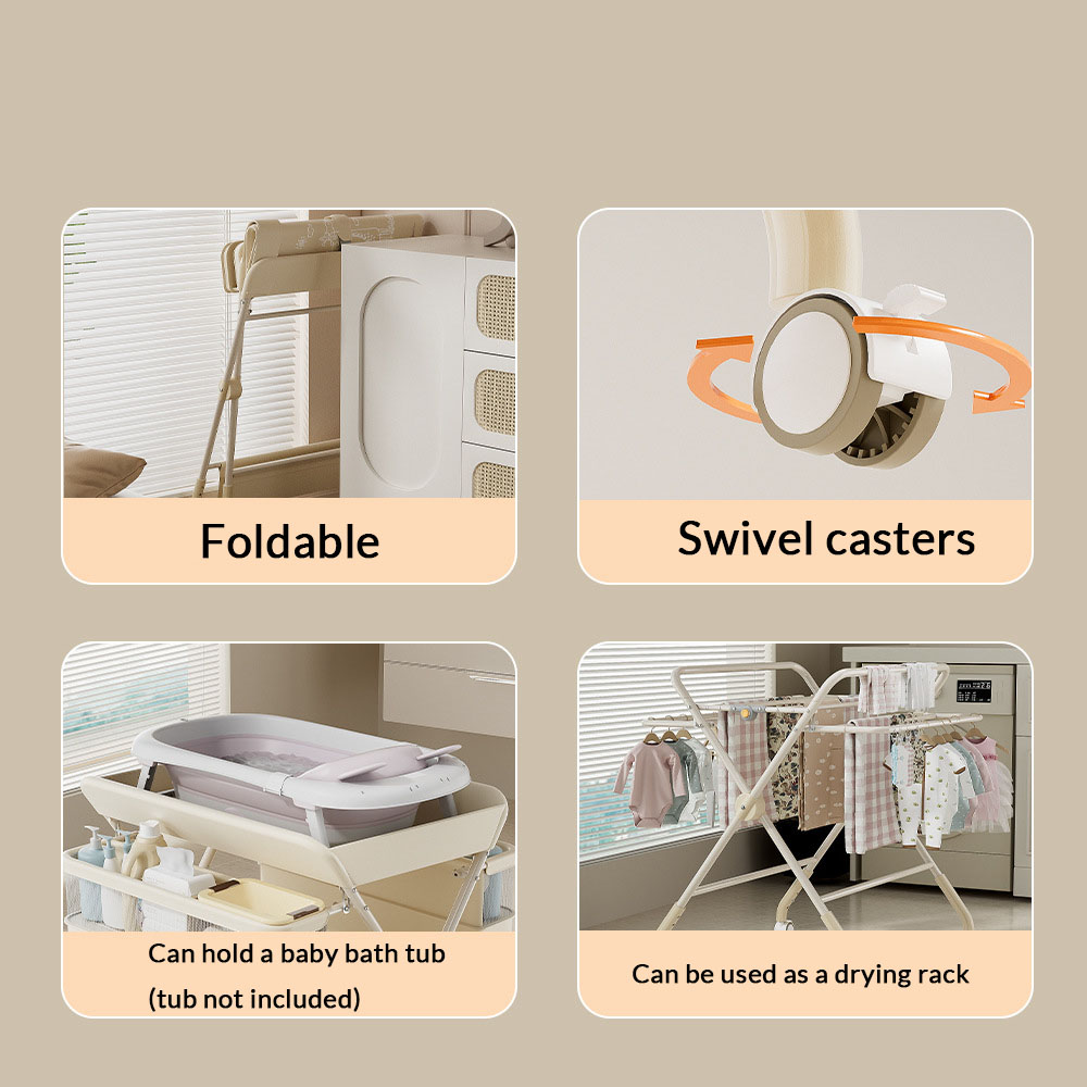 Babycommode met opvouwbaar mul - Baby Nursery Wardrobe recensie en prijs
