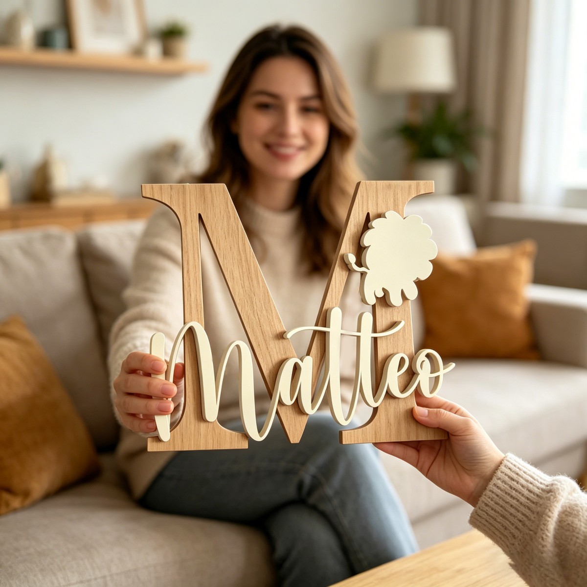 1Pc Aangepaste Leeuw Naam & In - Baby Nursery Name recensie en prijs
