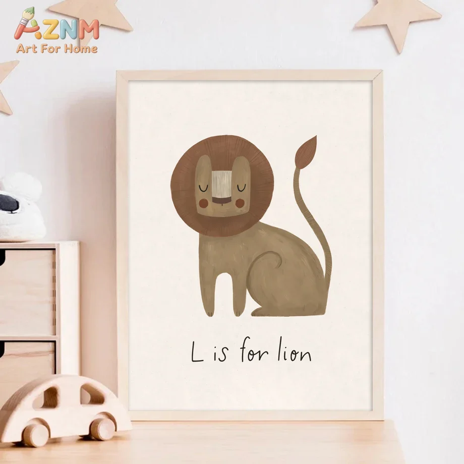 AZNM neutrale baby dieren canv - Baby Nursery Neutral recensie en prijs