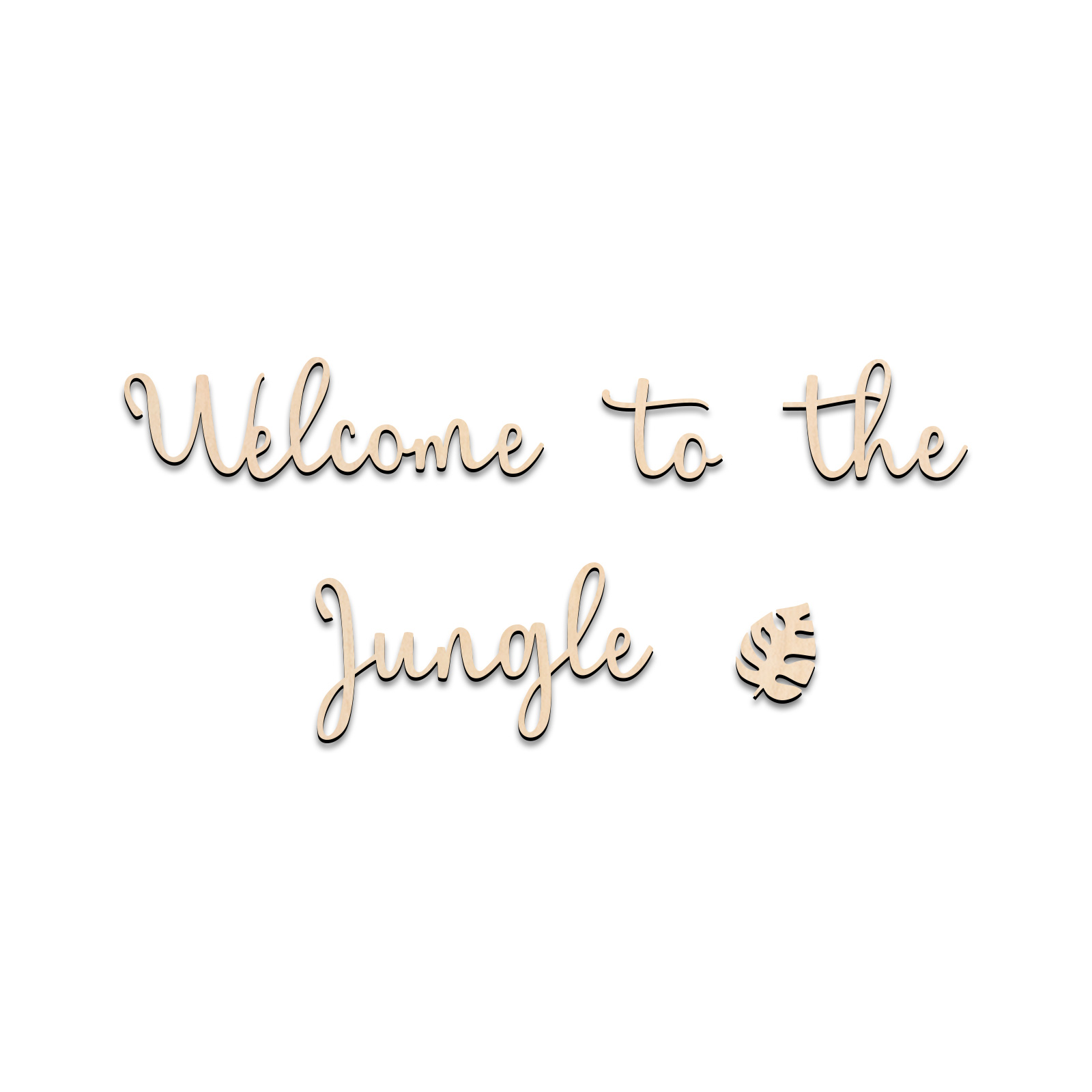 Welkom bij de Jungle houten bo - Baby Nursery Things recensie en prijs