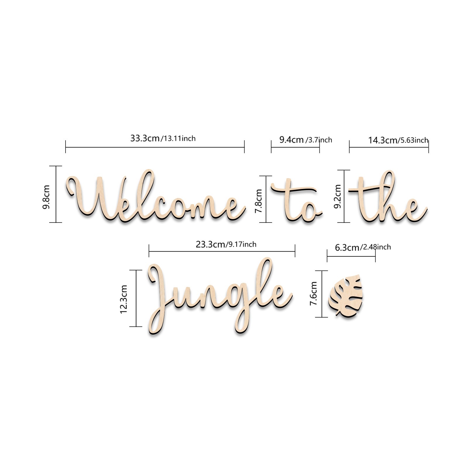 Welkom bij de Jungle houten bo - Baby Nursery Things recensie en prijs