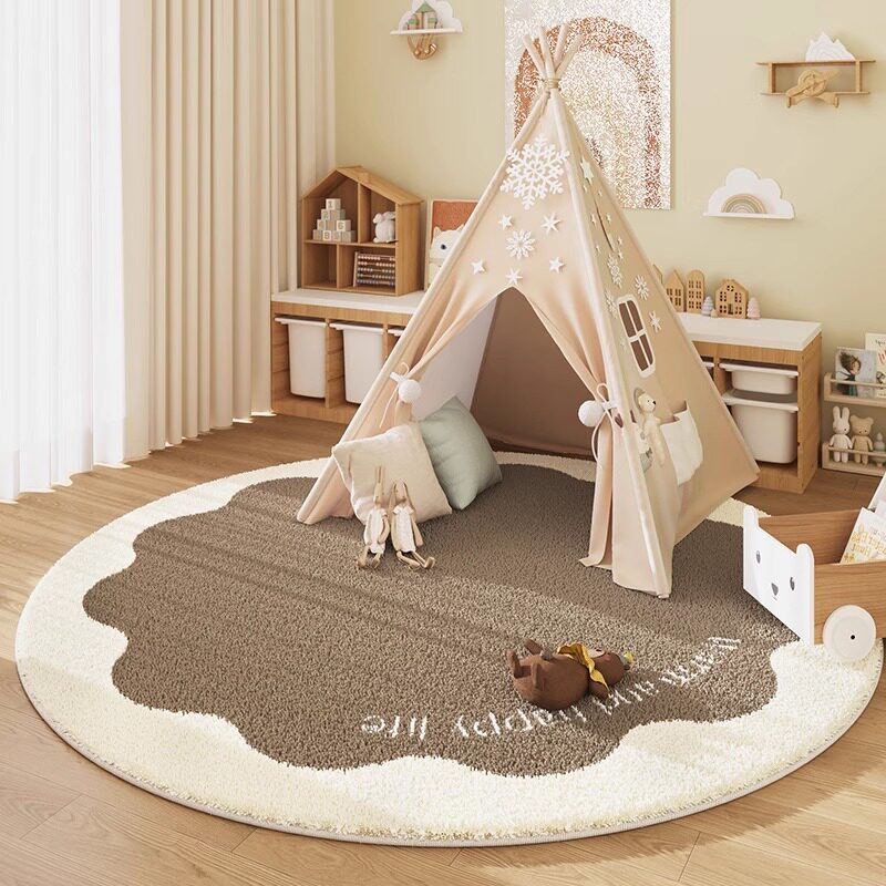 VIKAMA Cashmere-Look rond vloe - Baby Nursery Rug recensie en prijs
