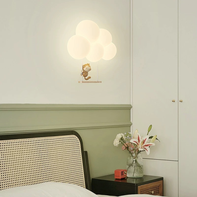 Crème stijl cartoon creatieve  - Baby Nursery Wall Lights recensie en prijs