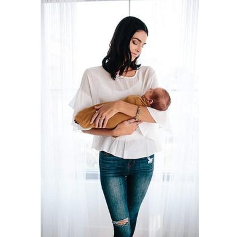 Puur zwarte kleur babywikkel U - Swaddle Blanket Muslin recensie en prijs