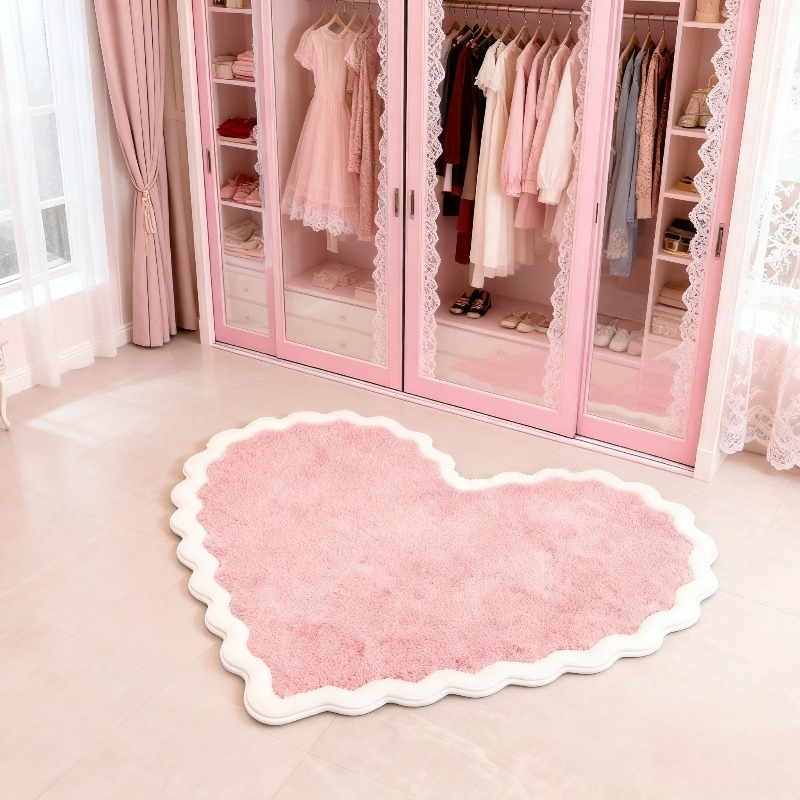 VIKAMA roze hart pluche tapijt - Baby Nursery Rug recensie en prijs