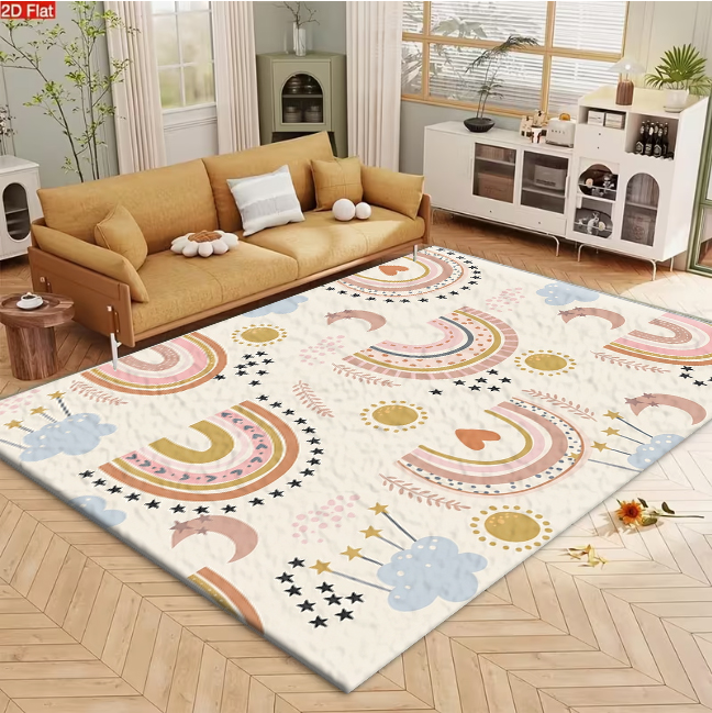 Boho Regenboog Maan Ster Wolk  - Soft Rug Nursery recensie en prijs